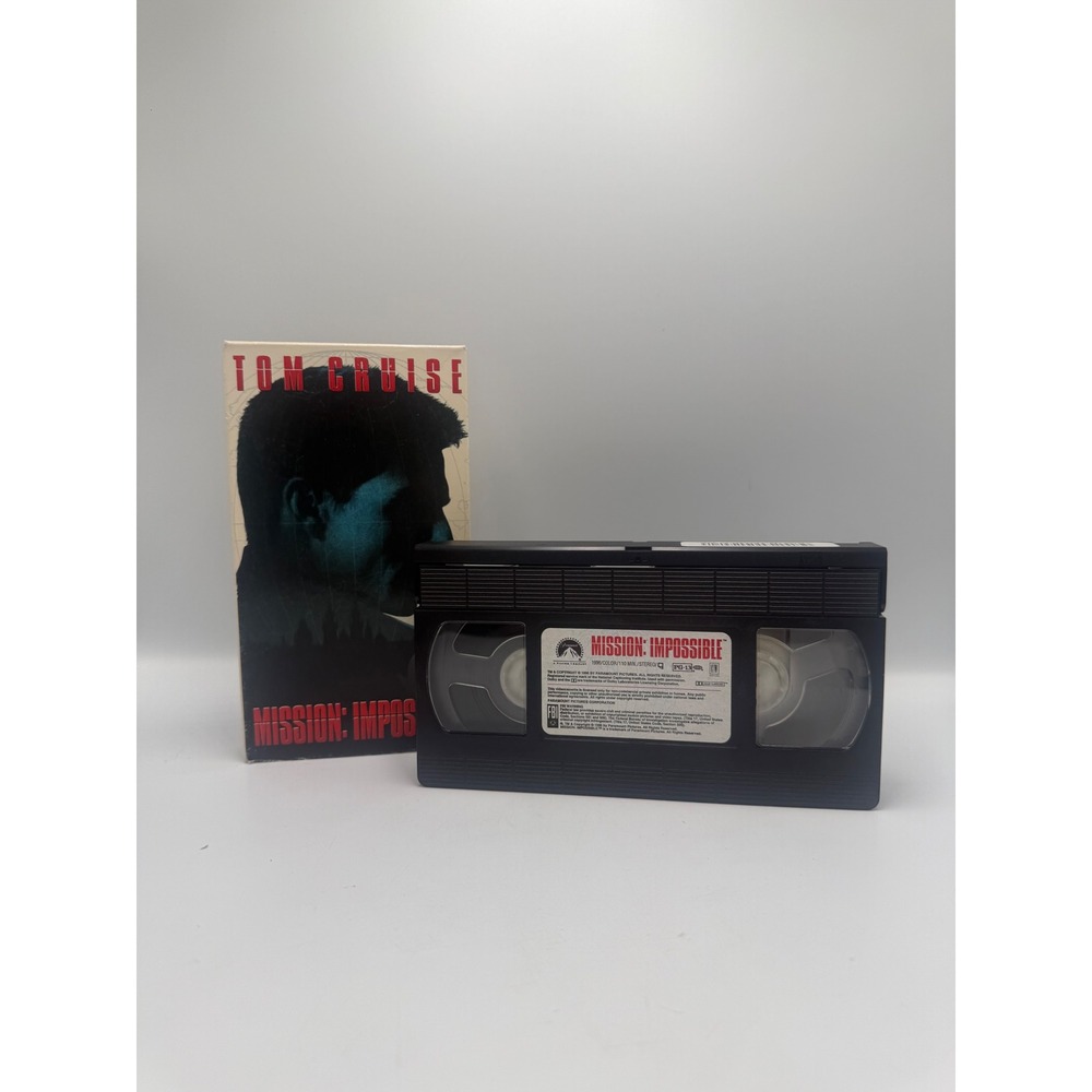 Mission Impossible VHS 1996 Tom Cruise Action Movie Paramount Pictures 318993